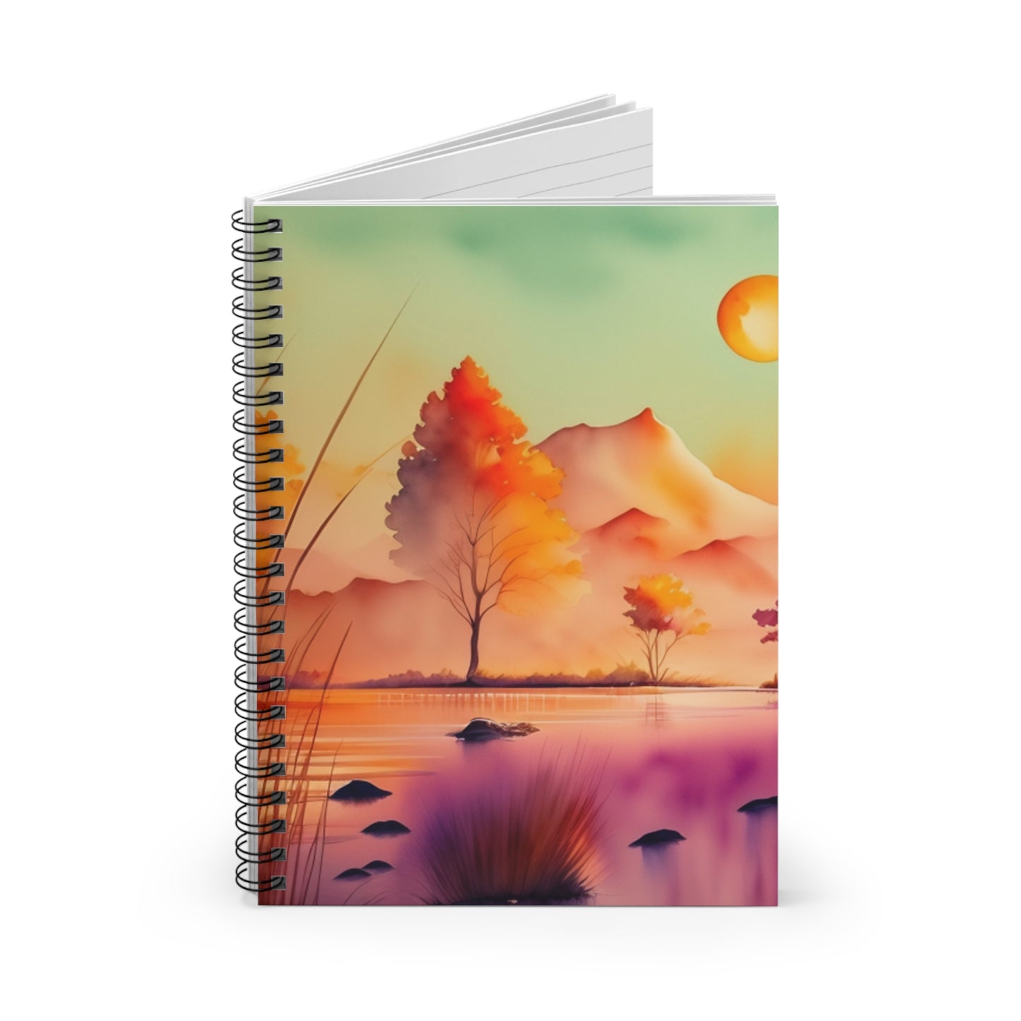 Autumn Serene Spiral Notebook - Ruled Line