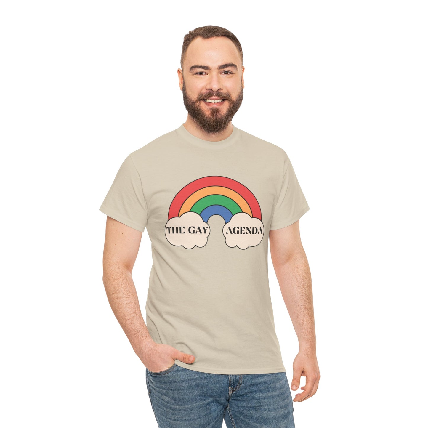 The Gay Agenda (light mode) Tee