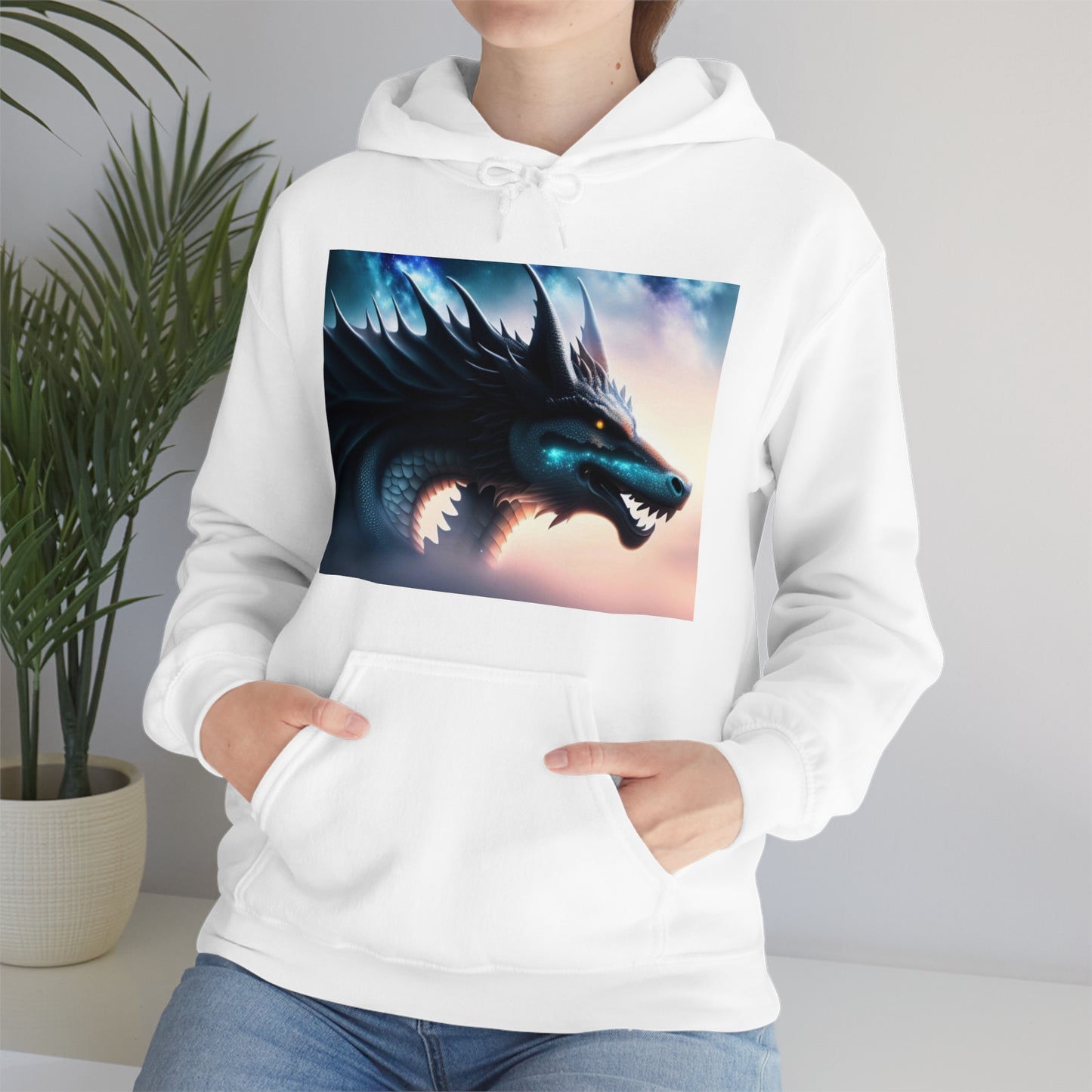 Teal Star Dragon Hoodie