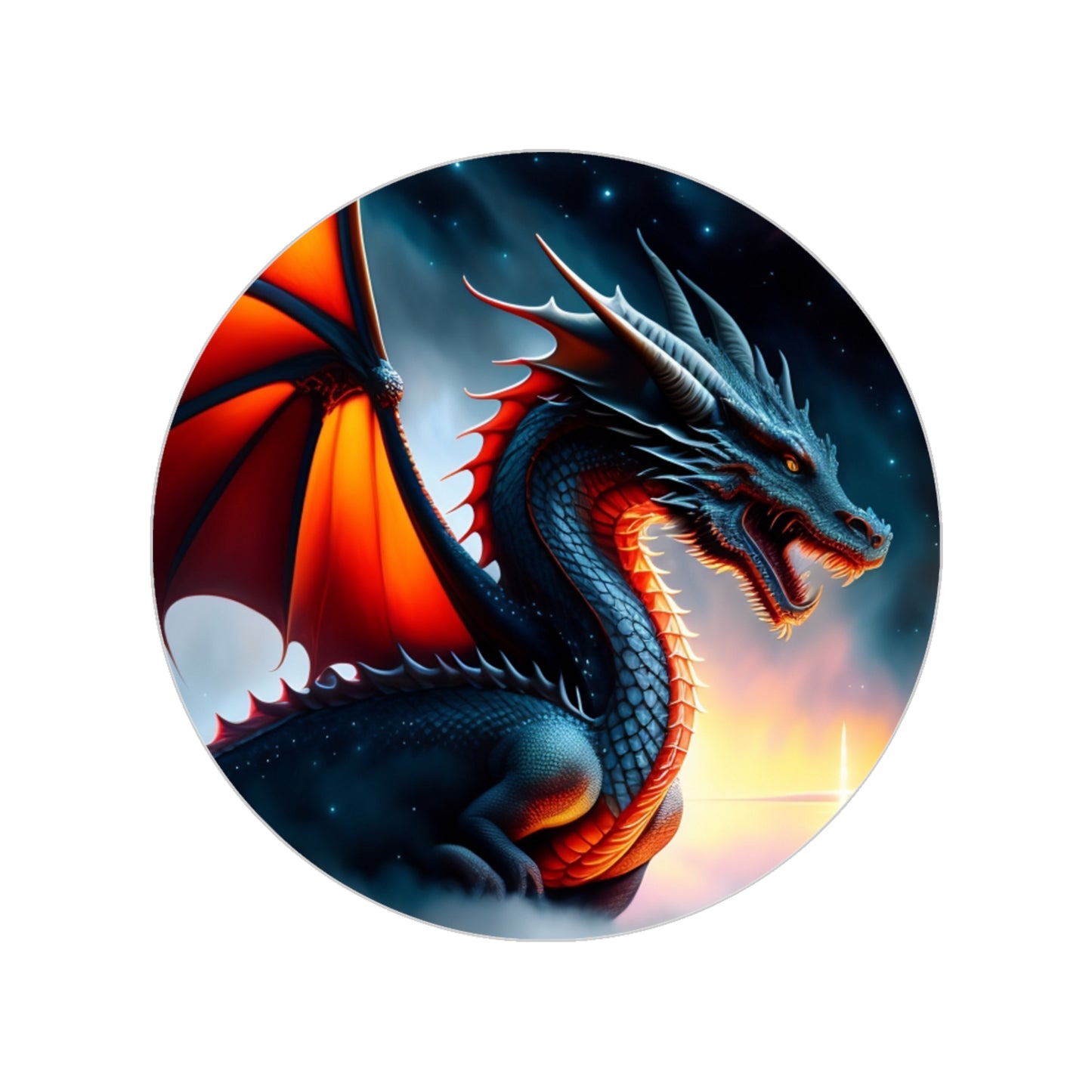 Transparent Classic Dragon Sticker