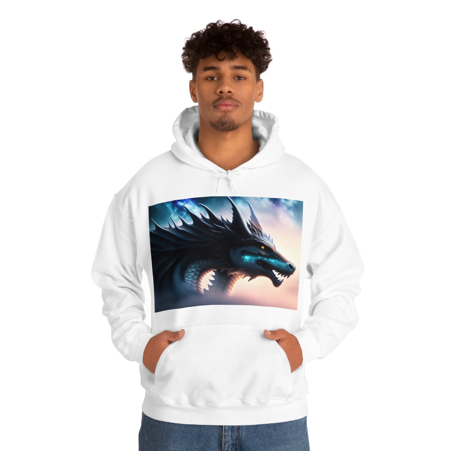 Teal Star Dragon Hoodie