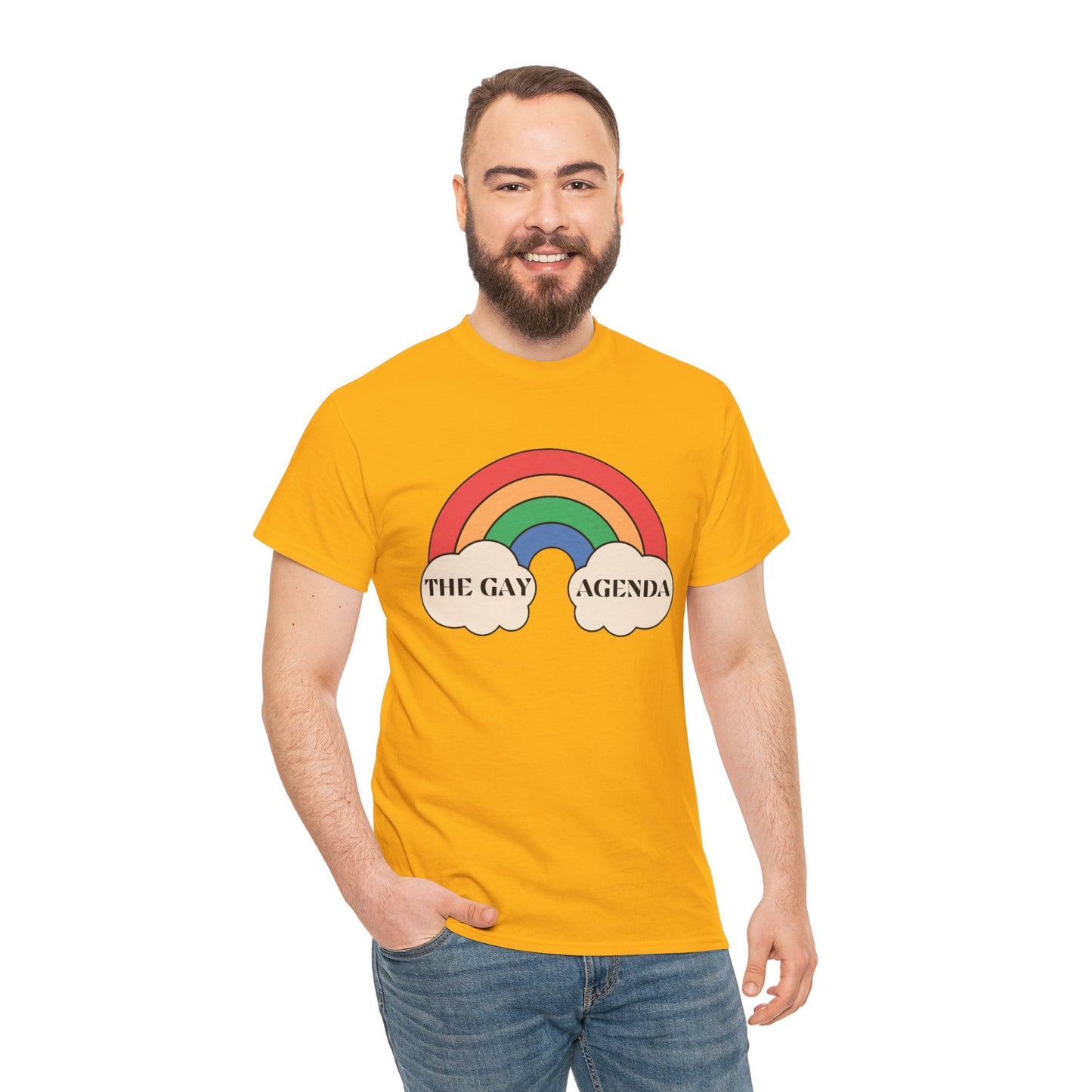 The Gay Agenda (light mode) Tee