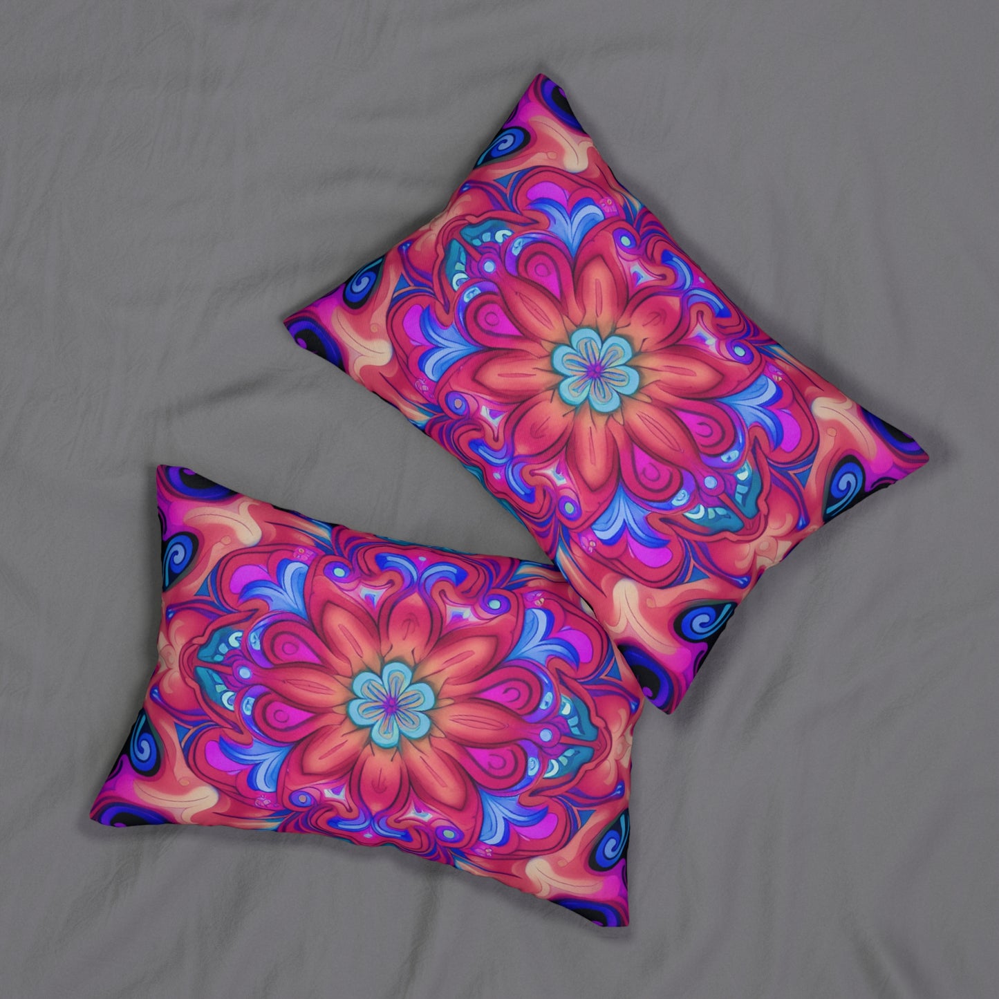 Quetza Bloom Spun Polyester Lumbar Pillow