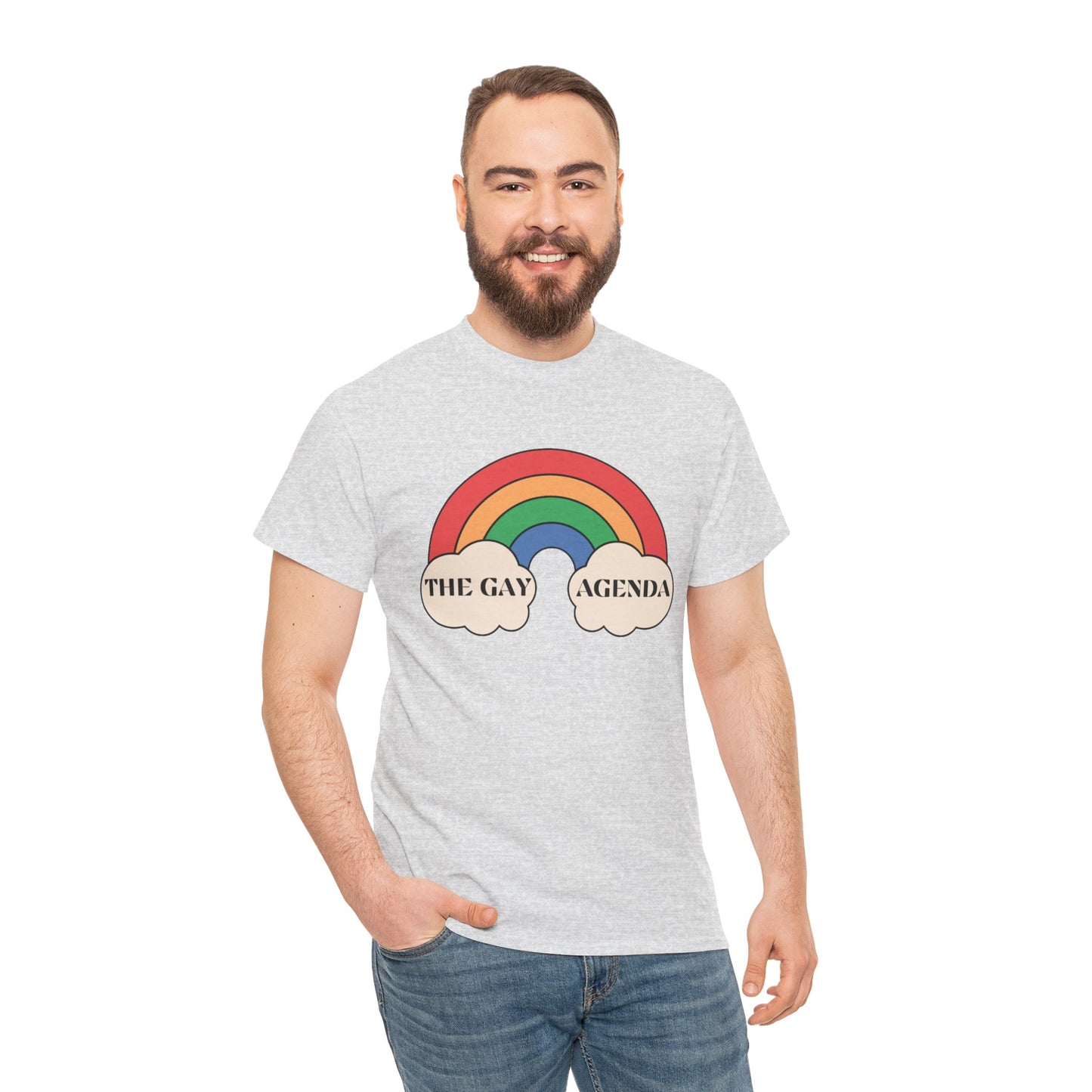 The Gay Agenda (light mode) Tee