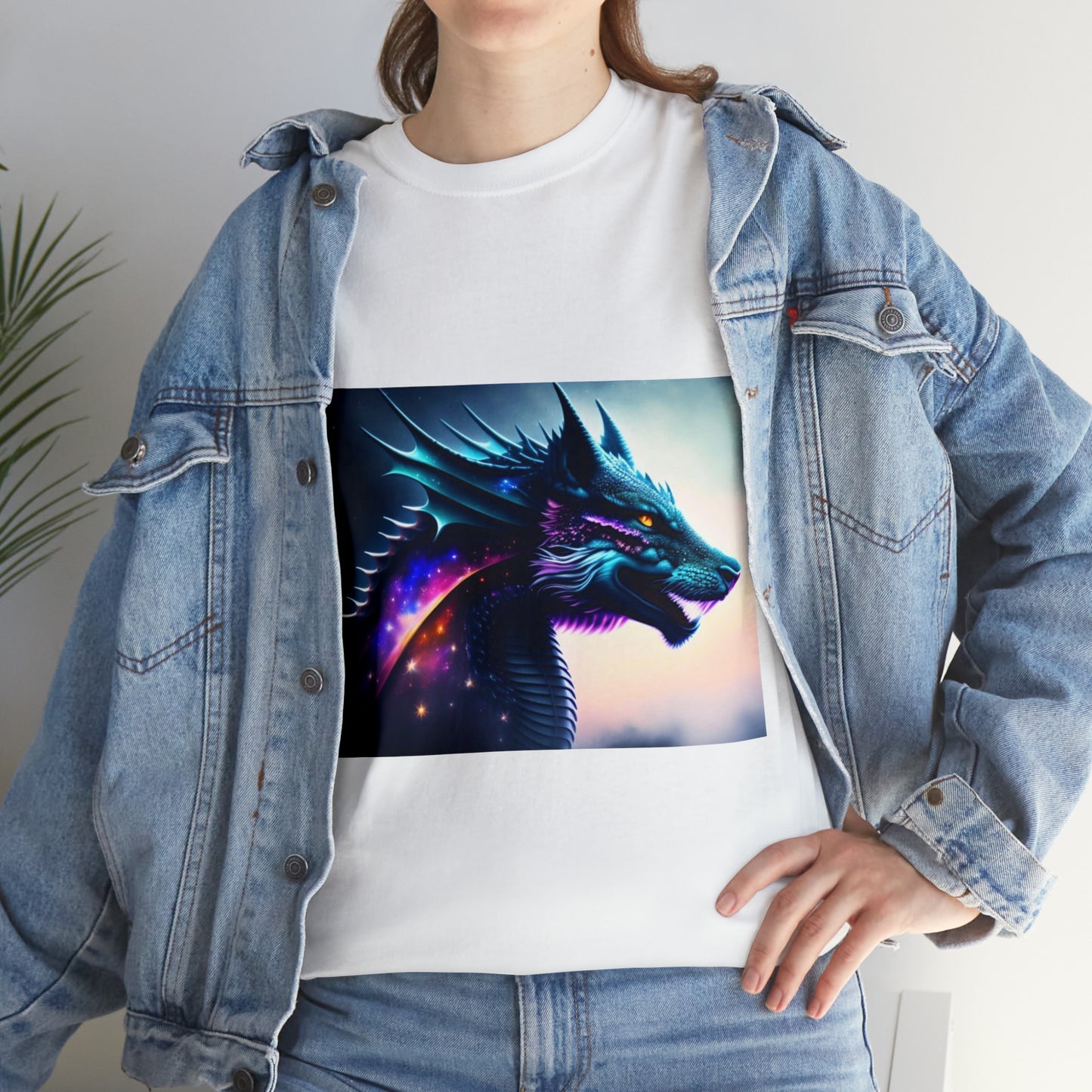 Nebula Wolf Dragon Cotton Tee