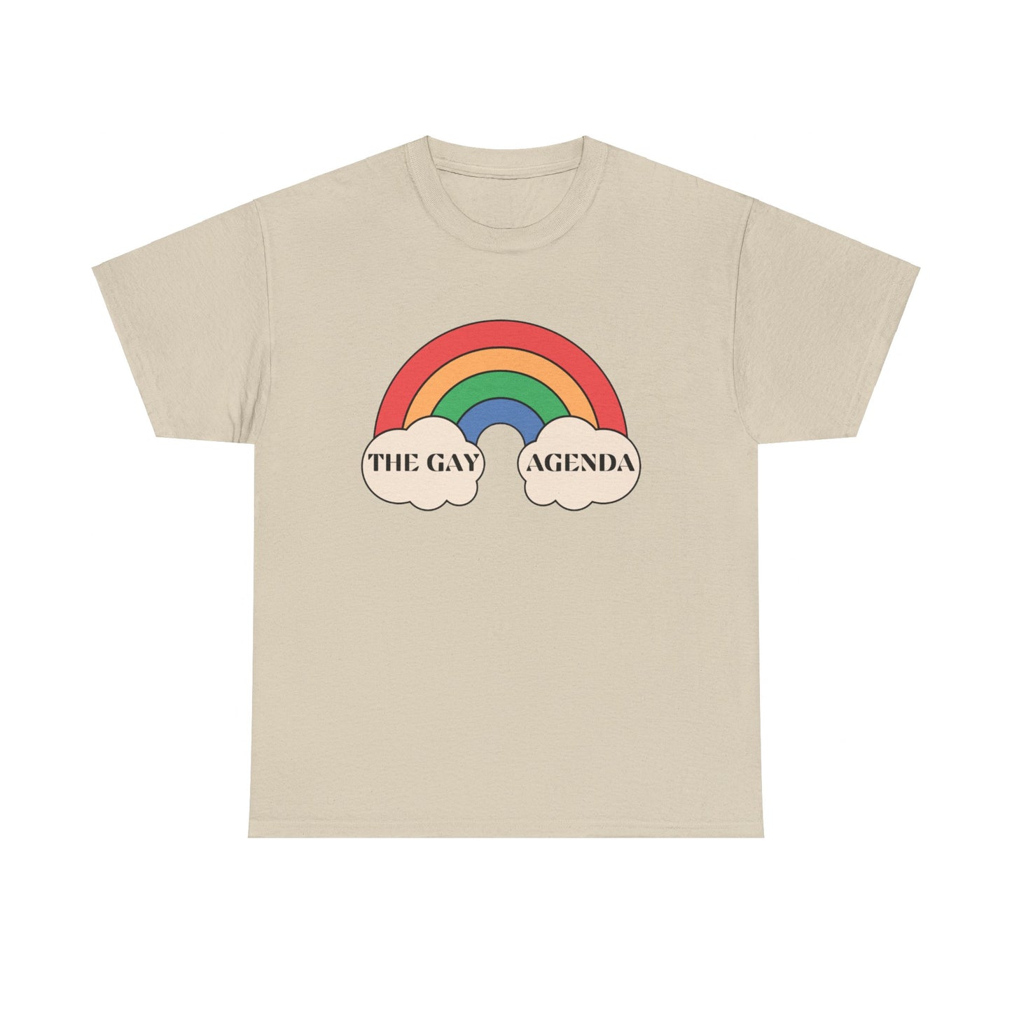 The Gay Agenda (light mode) Tee