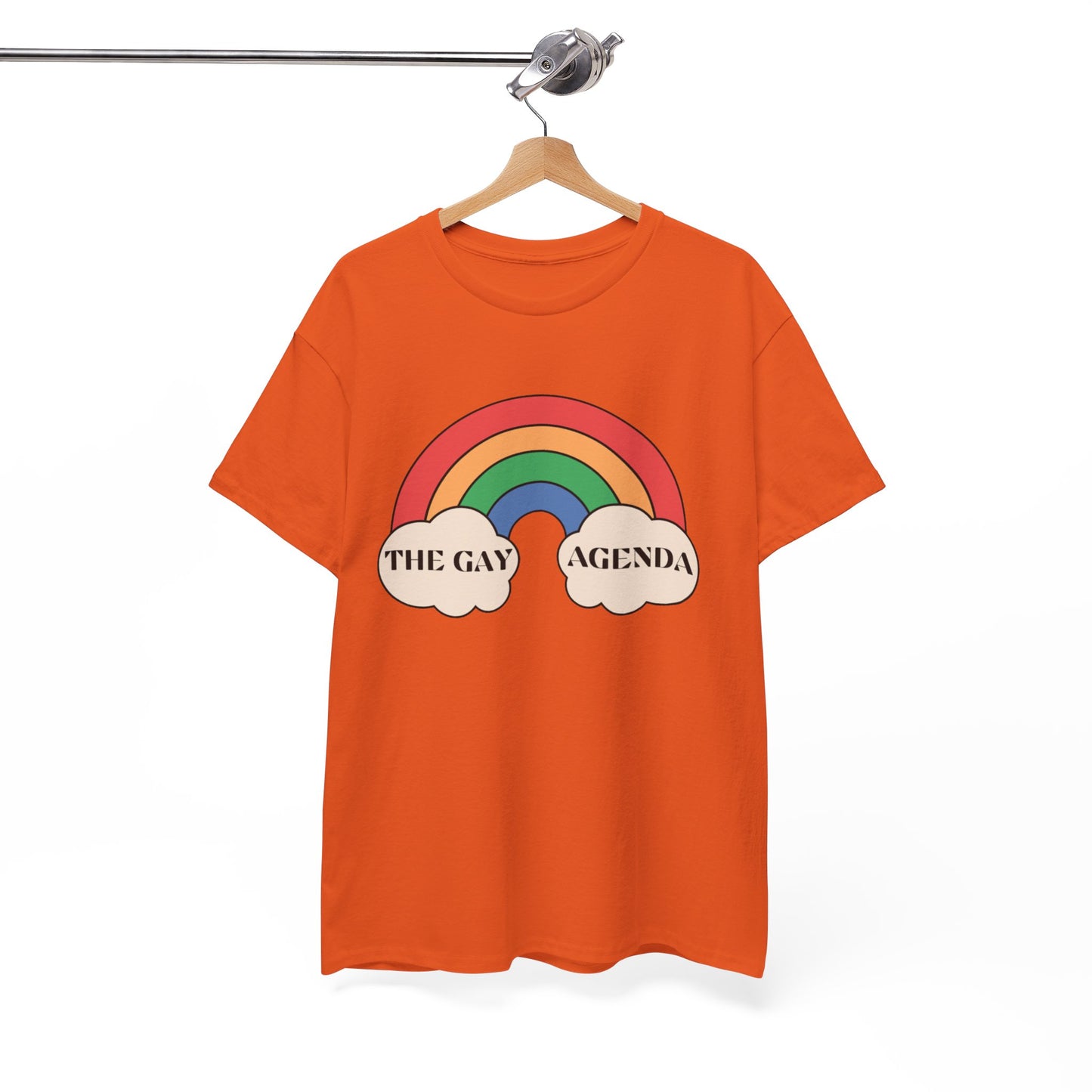 The Gay Agenda (light mode) Tee