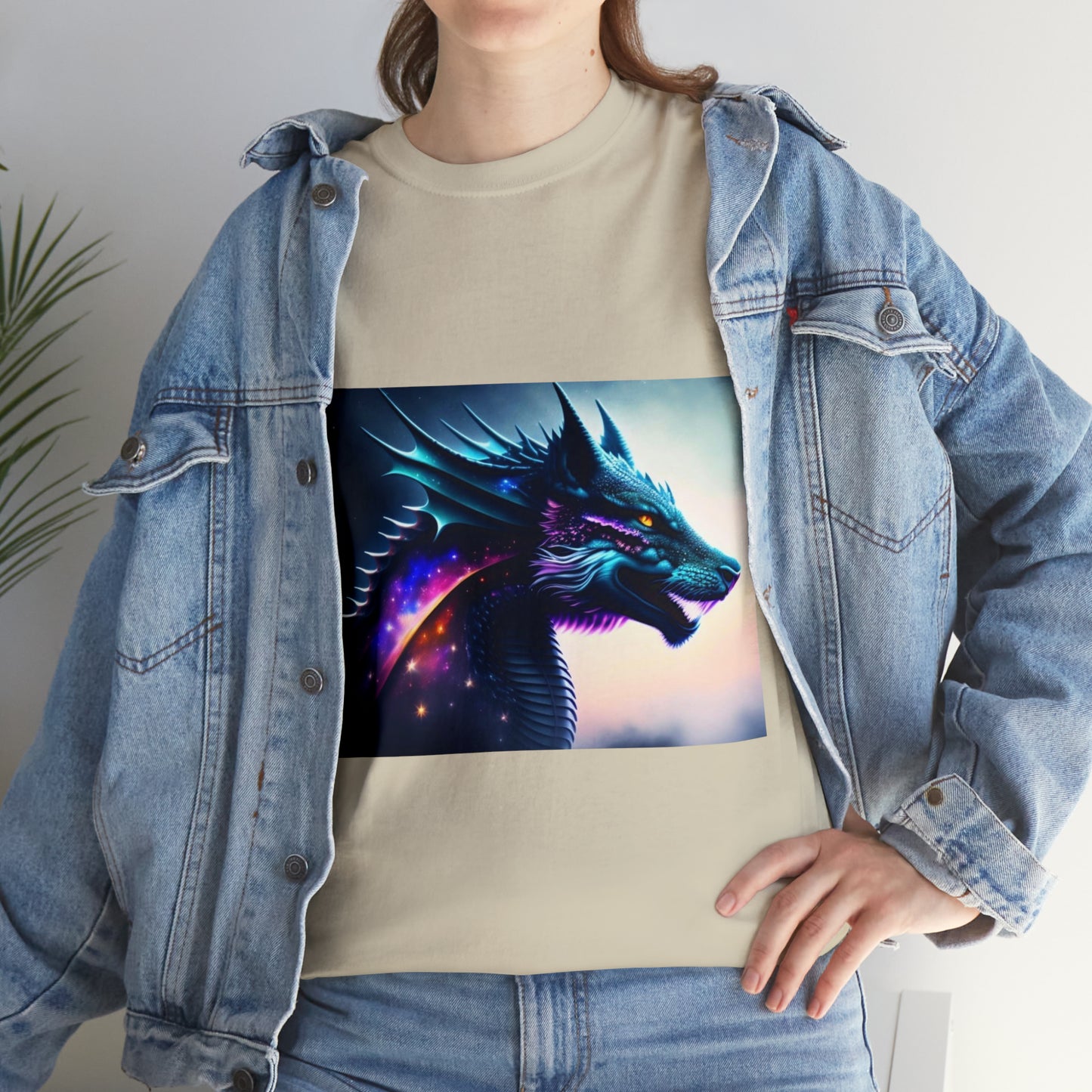 Nebula Wolf Dragon Cotton Tee