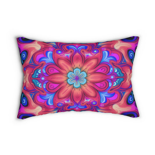 Quetza Bloom Spun Polyester Lumbar Pillow