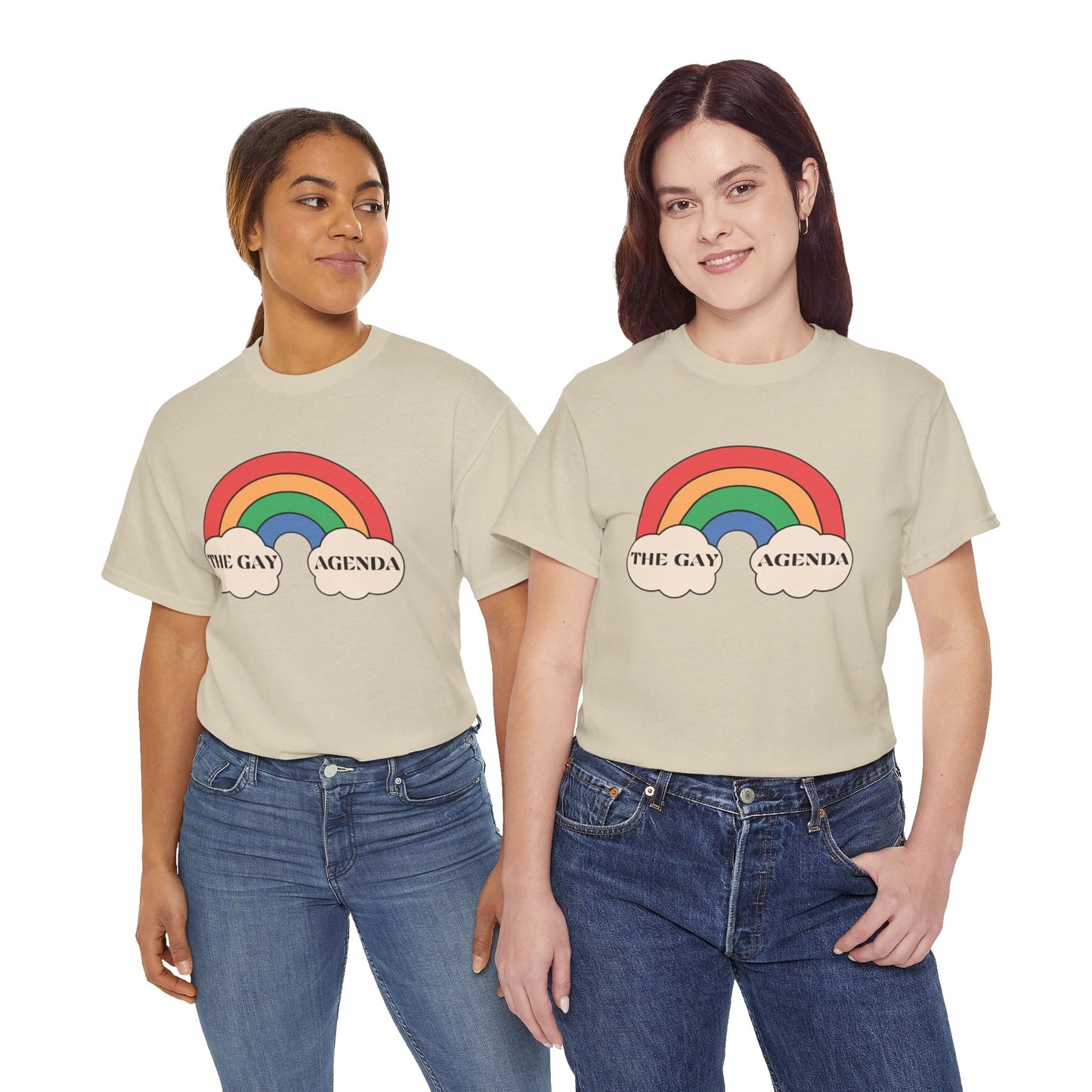 The Gay Agenda (light mode) Tee