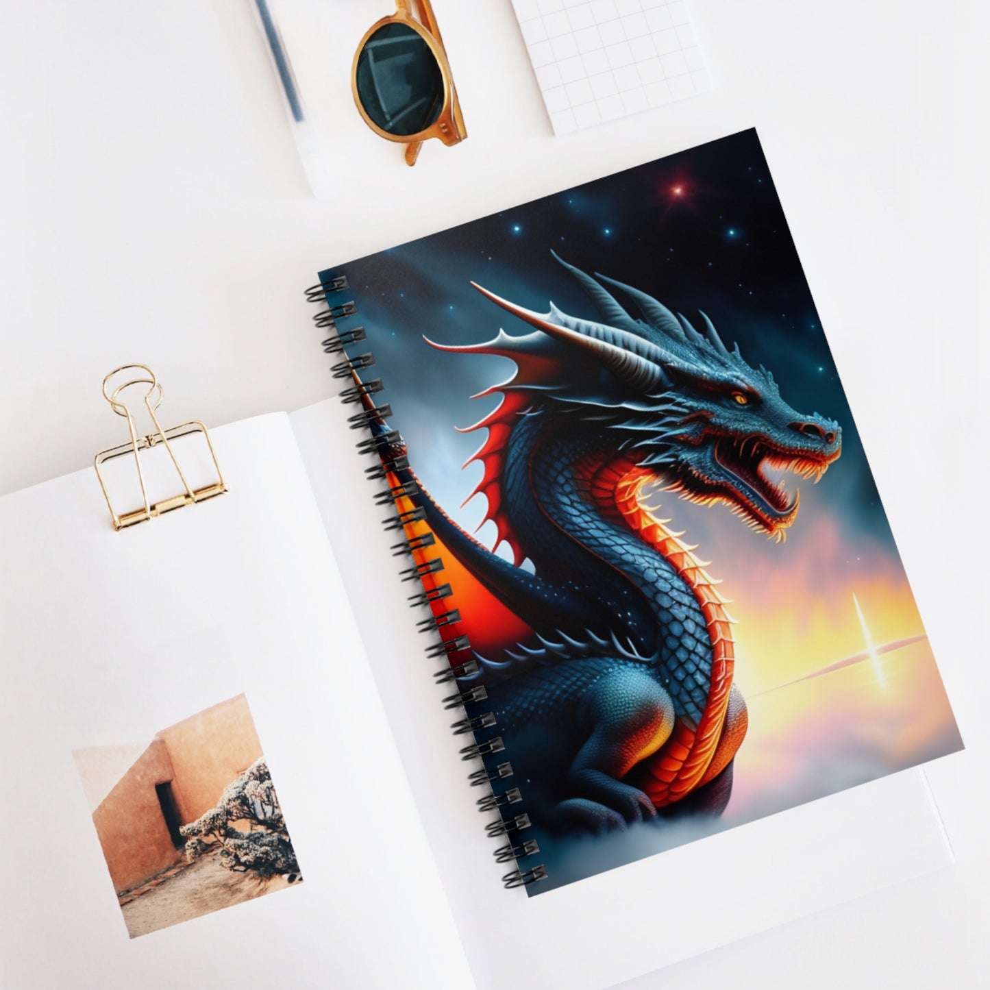 Classic Dragon Spiral Notebook - Ruled Line