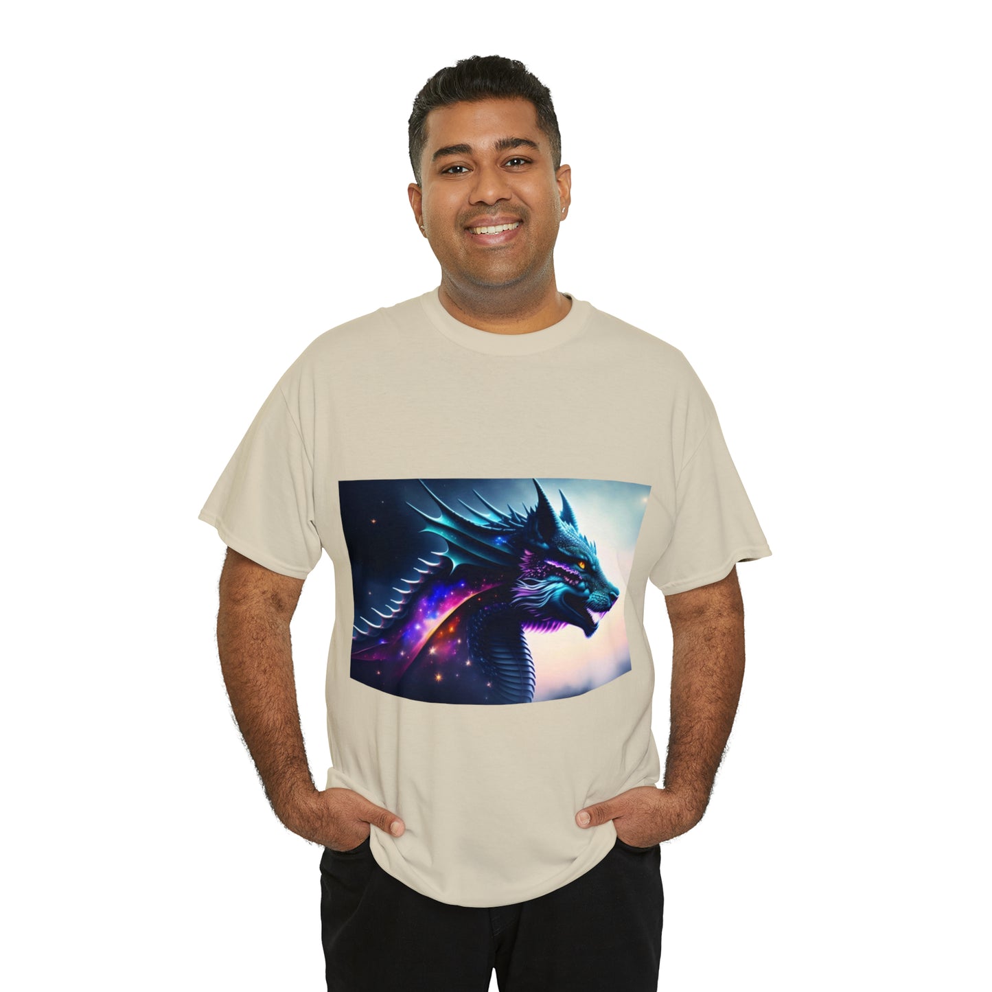 Nebula Wolf Dragon Cotton Tee