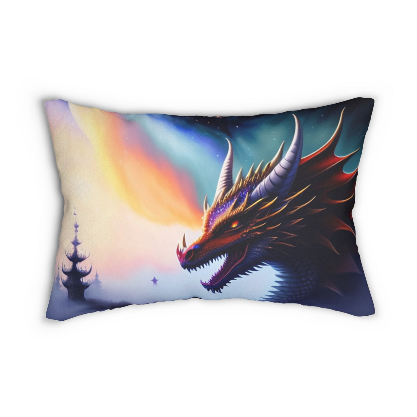 Red Dragon Lumbar Pillow