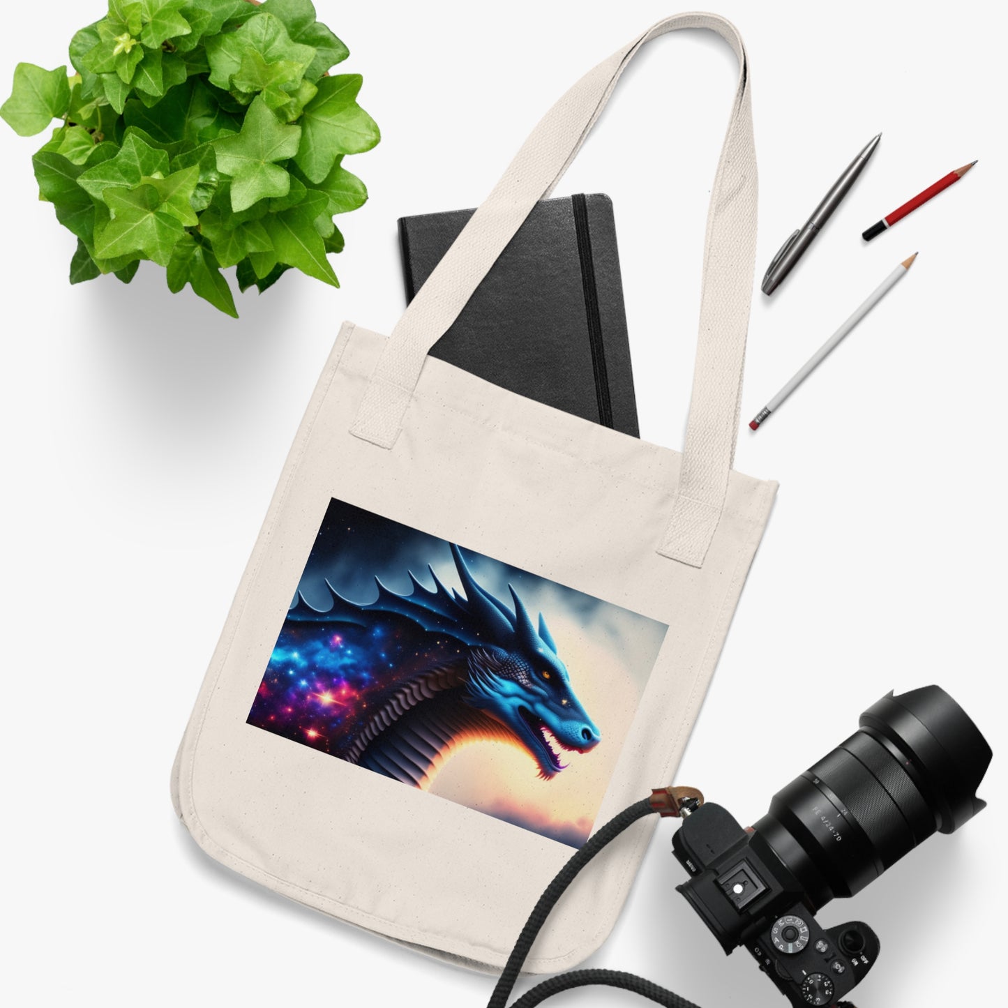 Galaxy Magic Dragon Tote Bag