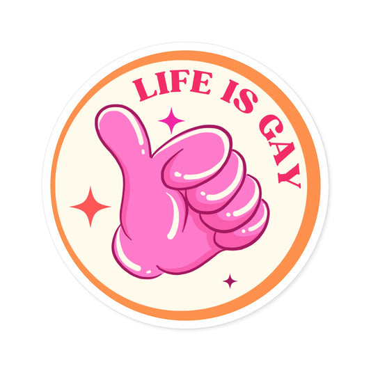 Lesbian Life Is Gay Sticker