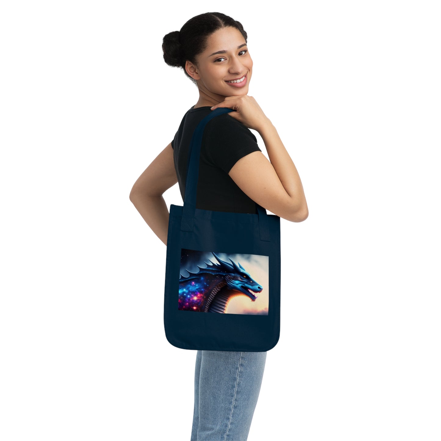 Galaxy Magic Dragon Tote Bag