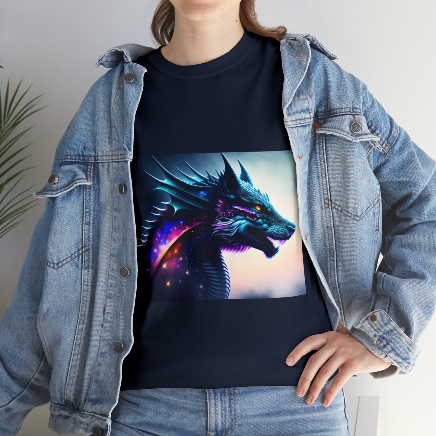 Nebula Wolf Dragon Cotton Tee