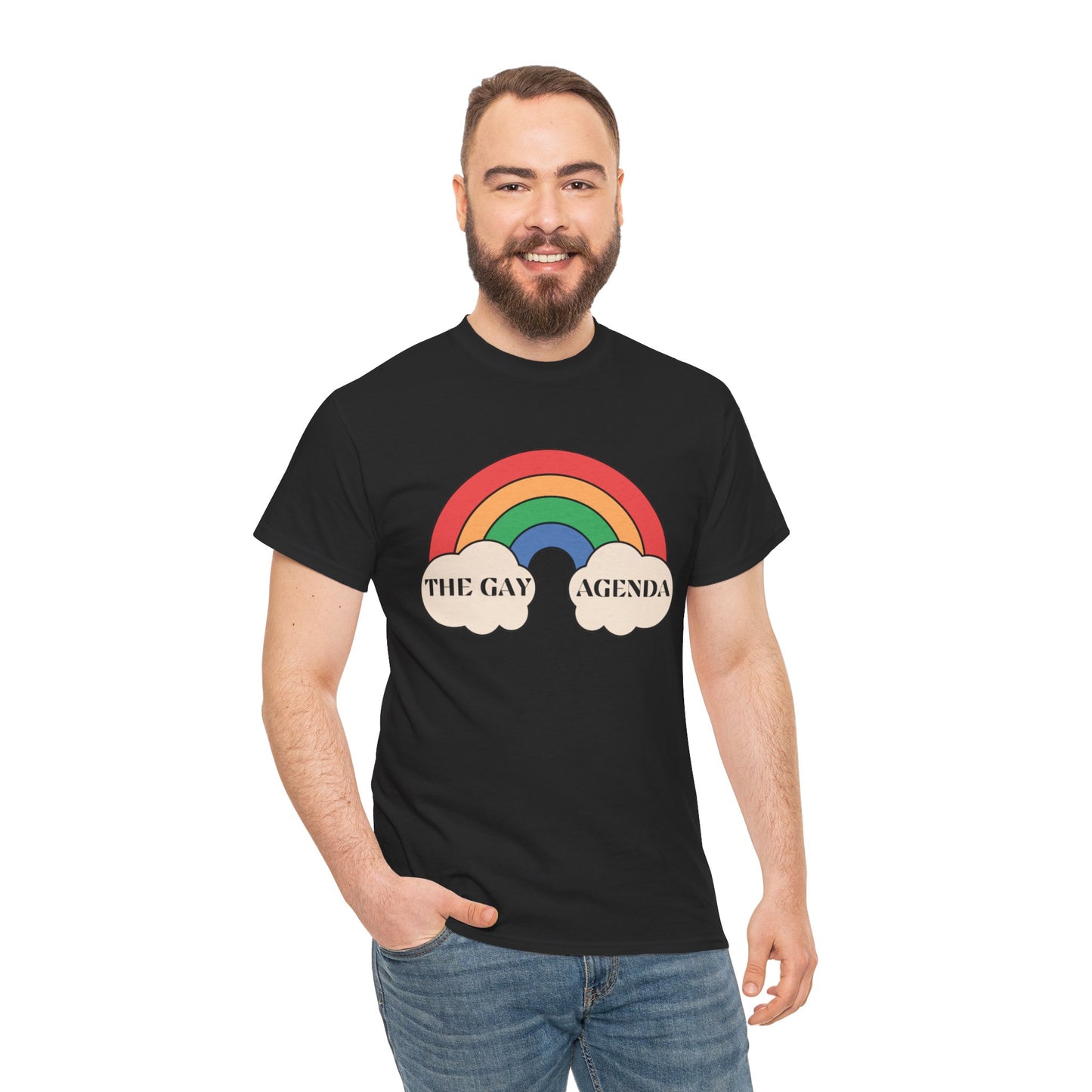 The Gay Agenda (light mode) Tee