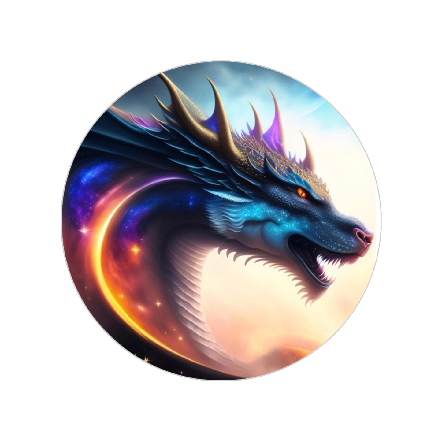 Transparent Jupiter Star Wolf Dragon Sticker