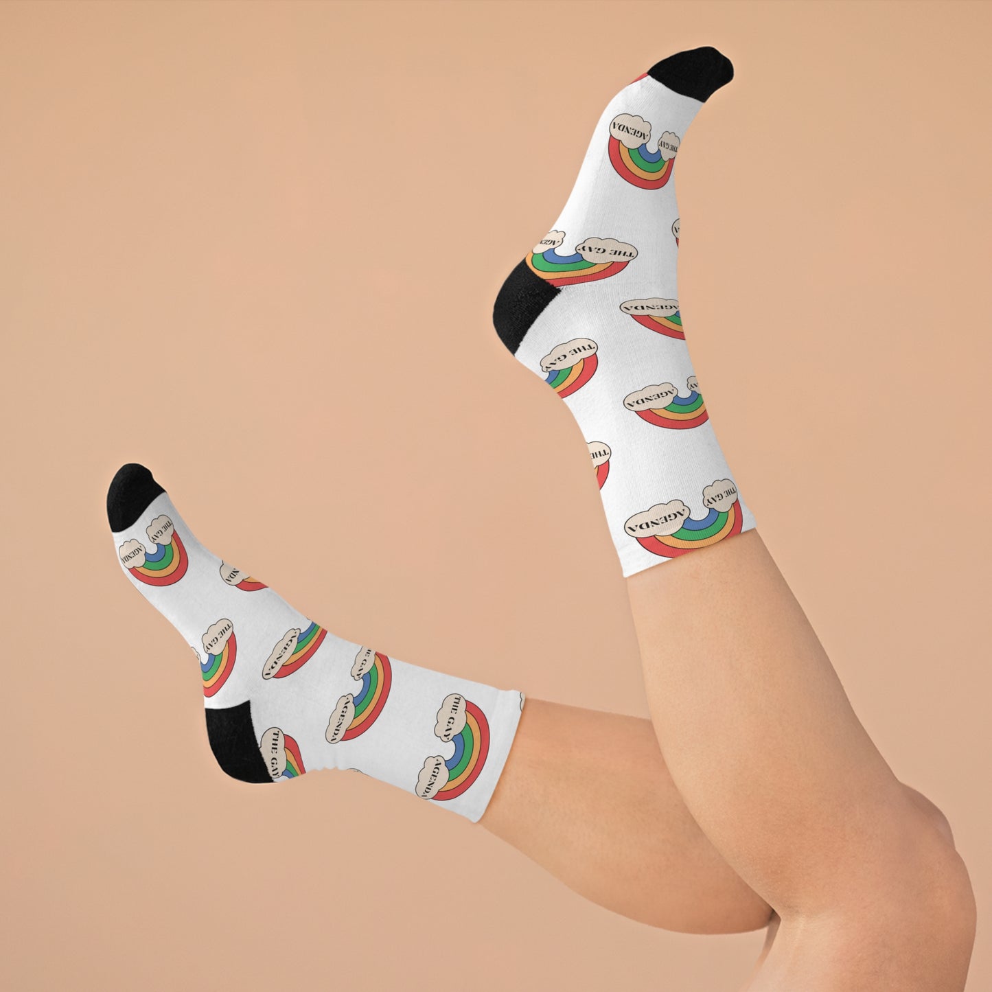 The Gay Agenda Socks, eco friendly!