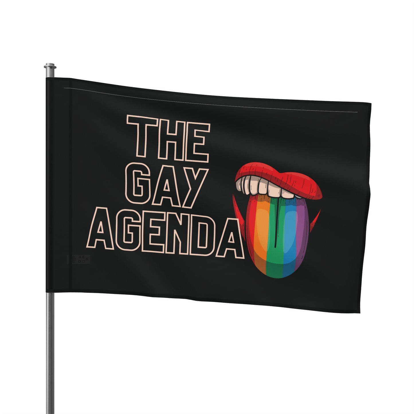 The Gay Agenda (dark mode) Flag