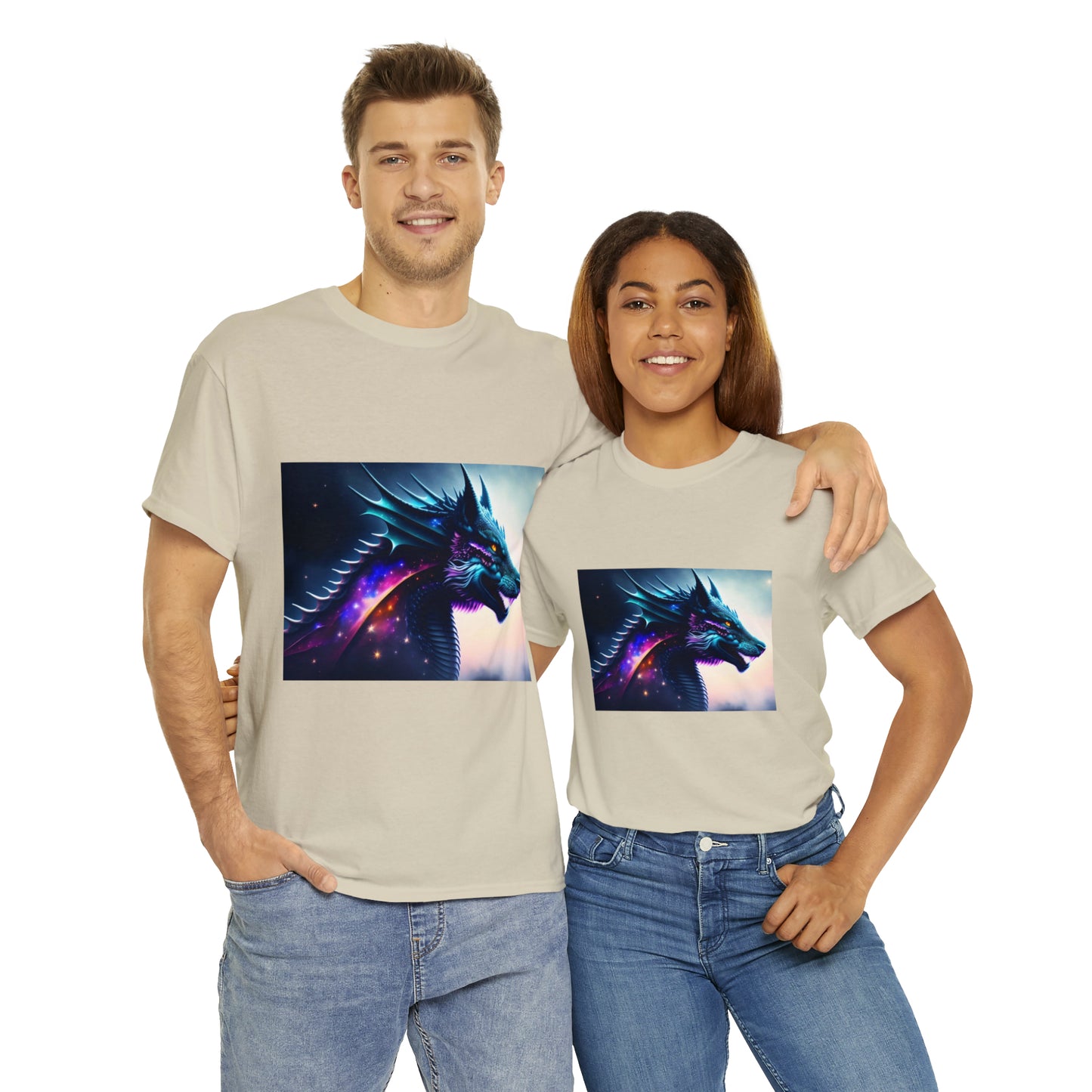 Nebula Wolf Dragon Cotton Tee