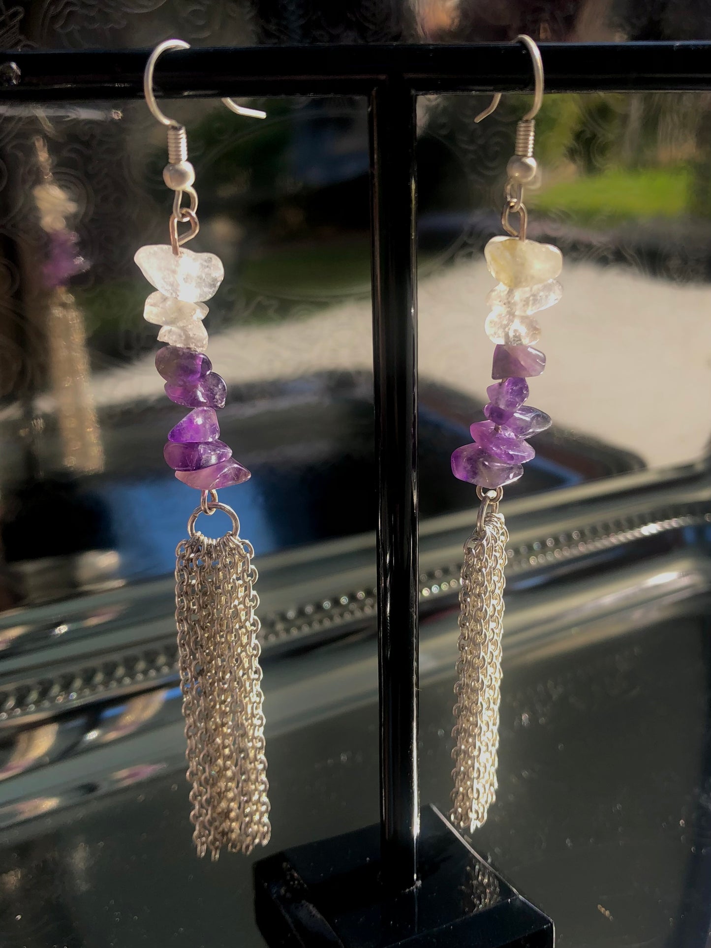 Amethyst Quartz Earrings